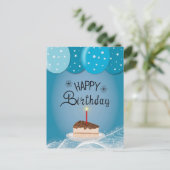 Birthday wish briefkaart (Staand voorkant)