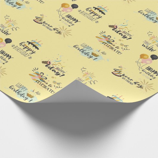 Birthday Wish Cadeaupapier (Hoek)