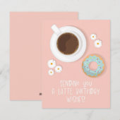 Birthday Wish Feestdagenkaart (Voorkant / Achterkant)