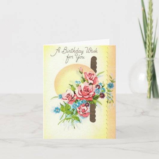 Birthday Wish Kaart (Voorkant)