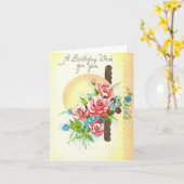Birthday Wish Kaart (Gele Bloem)