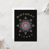 Birthday Wish Kaart (Voorkant / Achterkant in situ)