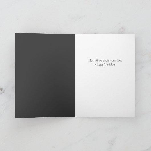 Birthday Wish Kaart (Binnen)