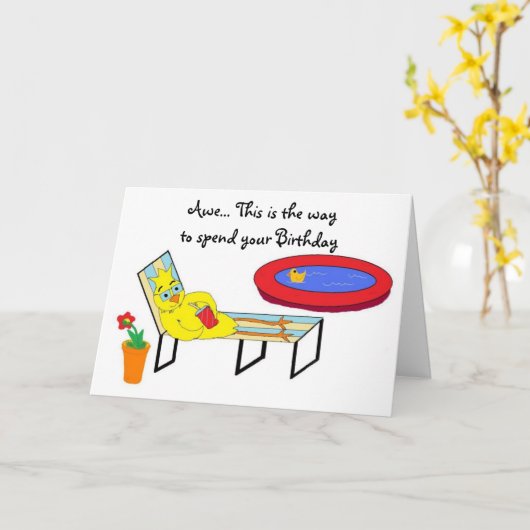 Birthday Wish Kaart (Gele Bloem)