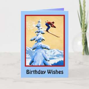 Birthday Wish, Ski-springen Kaart