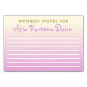 Birthday Wishes Advice Kaart Ombre Beige and Pink (Voorkant)