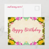 Birthday Wishes Briefkaart (Voorkant / Achterkant)
