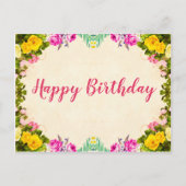 Birthday Wishes Briefkaart (Voorkant)