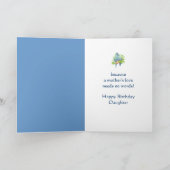 Birthday Wishes Daughter from Mother Parrot Bird Kaart (Binnen)