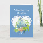 Birthday Wishes Daughter from Mother Parrot Bird Kaart<br><div class="desc">Original Watercolor Parrot Bird Birthday Wishes for Daughter from Mother</div>