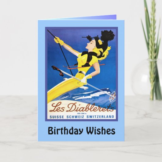 Birthday Wishes, De diablerets, Switzerland Kaart (Voorkant)