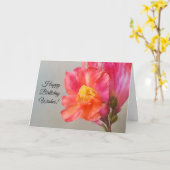 Birthday Wishes  Flower Art Kaart (Gele Bloem)