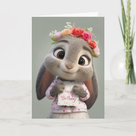 Birthday Wishes from the Sweetest Little Bun Kaart