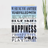 Birthday Wishes Kaart (Voorkant)