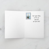 Birthday Wishes, Masculine, Vissende Boat Kaart (Binnen)