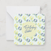 Birthday Wishes Note Kaart Notitiekaartje (Voorkant)