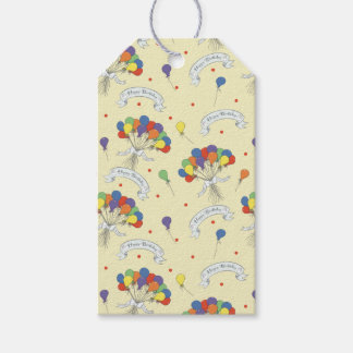 Birthday Wishes - Pastel Yellow Cadeaulabel