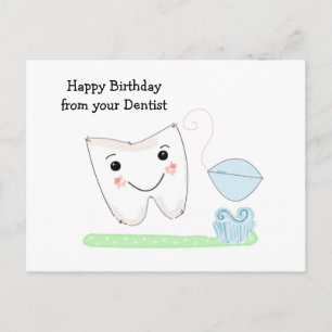Birthday Wishes van de Dentist Briefkaart