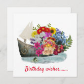 Birthday WishesFlat Note Kaart Notitiekaartje (Voorkant / Achterkant)