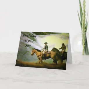 "BIRTHDAY WISHT SON" KAART