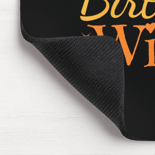 Birthday Witch Funny Halloween Shirt  Muismat (Hoek)