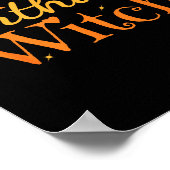 Birthday Witch Funny Halloween Shirt Poster (Hoek)