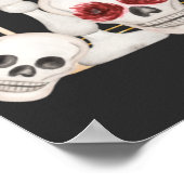 Birthday Witch geboren op Halloween Spooky Party Poster (Hoek)