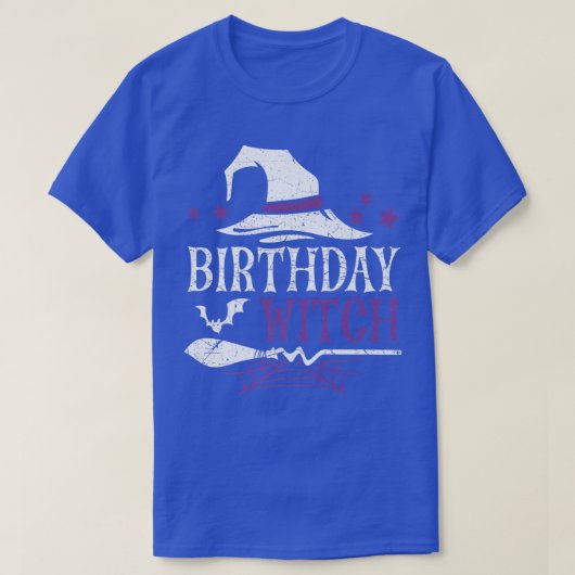 Birthday Witch Halloween 570 T-shirt (Design voorkant)