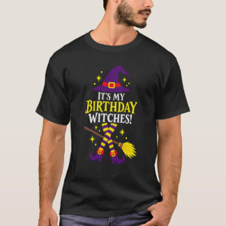 Birthday Witch Halloween Design T-shirt