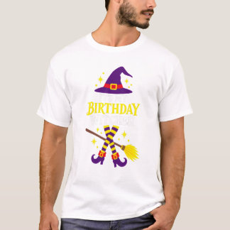 Birthday Witch Halloween Design T-shirt