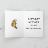 Birthday Witches Kaart (Binnen)