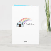 Birthday with Eagle Soaring Among the Stars Kaart (Achterkant)