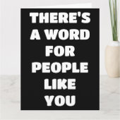 BIRTHDAY WONDERFUL PERSON COMPLIMENT BIG KAART (Voorkant)