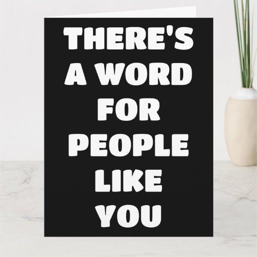 BIRTHDAY WONDERFUL PERSON COMPLIMENT BIG KAART (Voorkant)