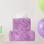 Birthday Word Cloud Daughter Orchid ID272 Cadeaupapier<br><div class="desc">Ik had veel plezier met het maken van deze verjaardagswoordwolken, dus ik hoop dat je er plezier in hebt ze te gebruiken! Deze, voor een dochter van elke leeftijd, kenmerkt woorden als: 'jij rots, vier, feest, liefde' en 'het beste ooit' in een selectie coole lettertypen samen met de tekst 'Happy...</div>