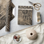 Birthday Word Cloud Son Mocha ID272 Cadeaupapier<br><div class="desc">Ik had veel plezier met het maken van deze verjaardagswoordwolken, dus ik hoop dat je er plezier in hebt ze te gebruiken! Deze, voor een zoon van elke leeftijd, kenmerkt woorden als: 'jij rots, vier, feest, liefde' en 'het beste ooit' in een selectie coole lettertypen samen met de tekst 'Happy...</div>