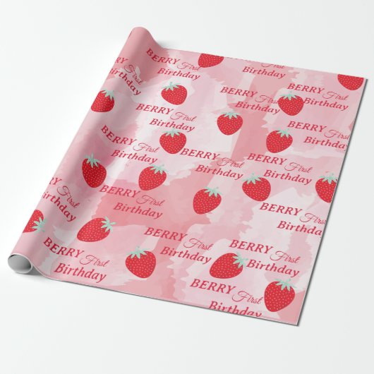 Birthday wrapping paper cadeaupapier (Uitgerold)