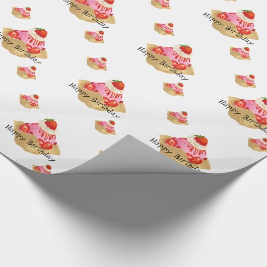 Birthday Wrapping Paper Cadeaupapier (Hoek)