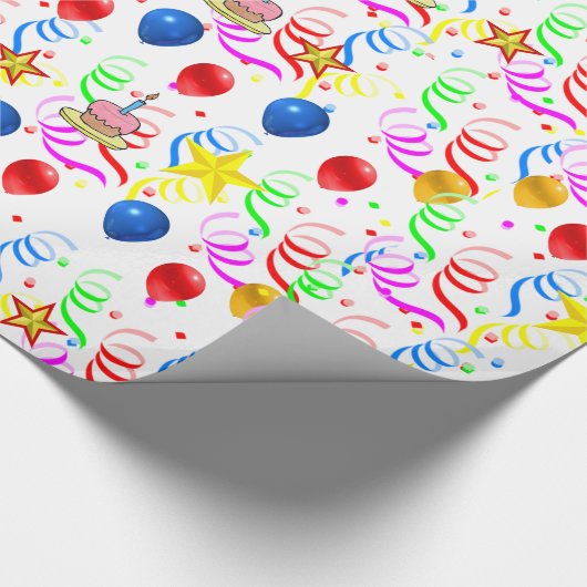 Birthday Wrapping Paper Cadeaupapier (Hoek)