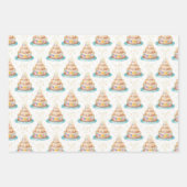 Birthday Wrapping Paper Cake and Rainbows Set van (Voorkant)