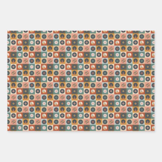 Birthday Wrapping Paper Sheets uit 1970 (Voorkant)