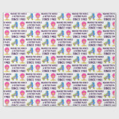 Birthday Wrapping Paper Sheets uit 1980 Cadeaupapier (Vlak)
