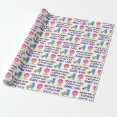 Birthday Wrapping Paper Sheets uit 1980 Cadeaupapier (Uitgerold)