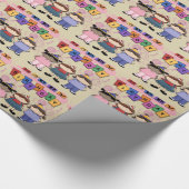 Birthday Wrapping Paper voor meisjes Cadeaupapier (Hoek)