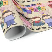 Birthday Wrapping Paper voor meisjes Cadeaupapier (Rol Hoek)
