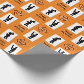 Birthday wrapppapier voor bouwarbeiders cadeaupapier (Hoek)