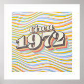 Birthday Year - Circa 1972 Poster (Voorkant)