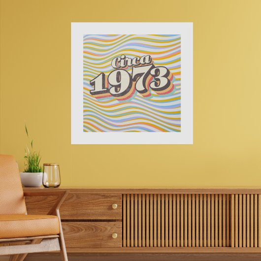 Birthday Year - Circa 1973 Poster (Woonkamer 2)