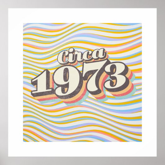 Birthday Year - Circa 1973 Poster (Voorkant)