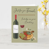 Birthday You’re Like a Fine Wine Kaart (Gele Bloem)